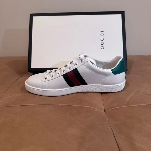 Gucci Ace Embroidered Sneakers - Cat & Piglet Edition - Size 37.5 - BRAND NEW - Picture 6 of 7